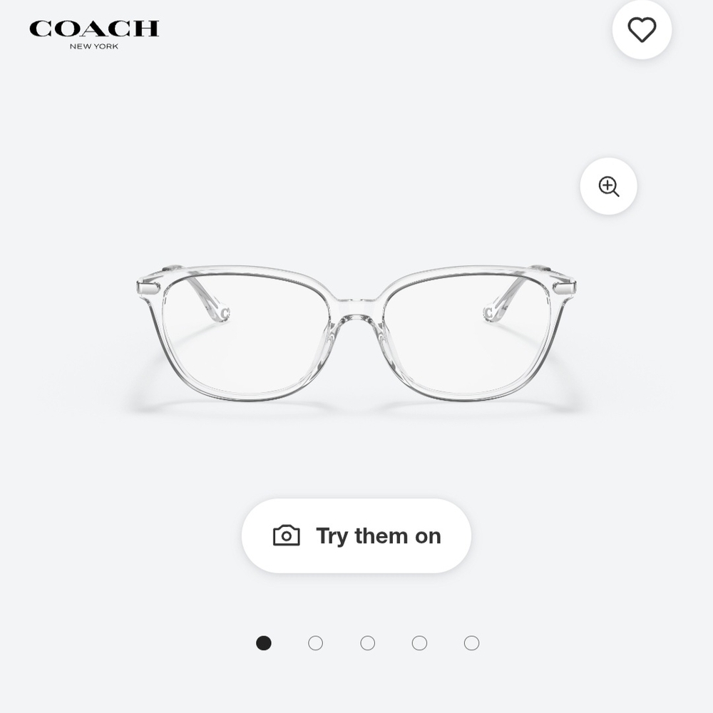 Coach Clear Crystal Women's Eyeglasses